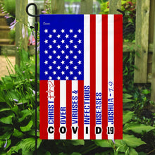 Load image into Gallery viewer, America Strong. Jesus Christ Joshua 1:9 Flag