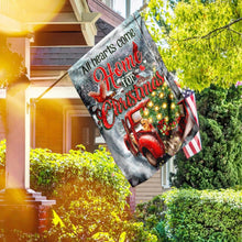 Load image into Gallery viewer, All Hearts Come Home For Christmas Flag