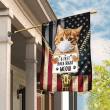 Load image into Gallery viewer, 6 Feet Back Right Meow Cat Flag