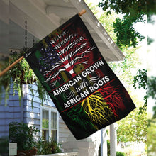 Load image into Gallery viewer, American Grown With African Roots Flag
