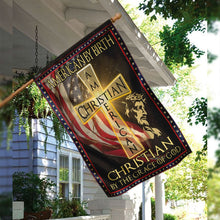 Load image into Gallery viewer, American By Birth – Christian By The Grace Of God Flag