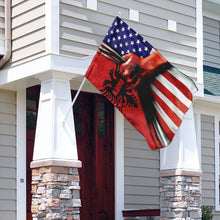Load image into Gallery viewer, Albanian American Flag