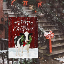 Load image into Gallery viewer, A Little Mooey Christmas Flag