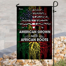 Load image into Gallery viewer, American Grown With African Roots Flag