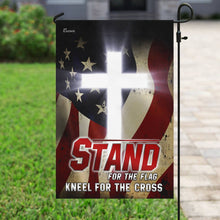 Load image into Gallery viewer, America. Stand For The Flag Kneel For The Cross Flag