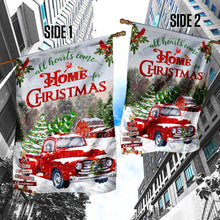 Load image into Gallery viewer, All Hearts Come Home For Christmas Flag