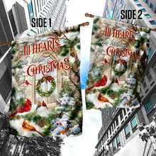 Load image into Gallery viewer, All Hearts Come Home For Christmas, Cardinal Flag