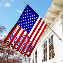 Load image into Gallery viewer, America Strong. Jesus Christ Joshua 1:9 Flag