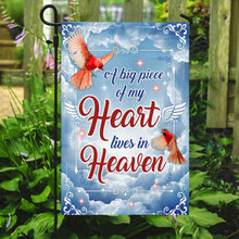 Load image into Gallery viewer, A Big Piece Of My Heart Lives In Heaven Flag