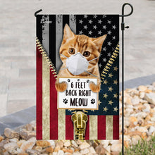 Load image into Gallery viewer, 6 Feet Back Right Meow Cat Flag