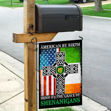 Load image into Gallery viewer, American By Birth – Irish By The Grace Of Shenanigans Flag