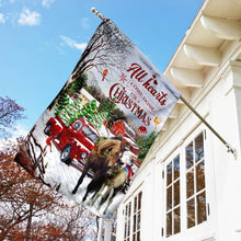 Load image into Gallery viewer, All Hearts Come Home For Christmas – Horse Flag