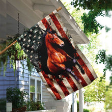 Load image into Gallery viewer, American Flag Horse Flag