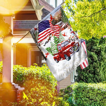 Load image into Gallery viewer, All Hearts Come Home For Christmas Red Truck Flag