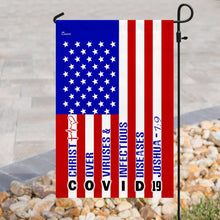 Load image into Gallery viewer, America Strong. Jesus Christ Joshua 1:9 Flag