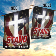 Load image into Gallery viewer, America. Stand For The Flag Kneel For The Cross Flag