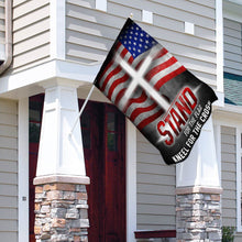 Load image into Gallery viewer, America. Stand For The Flag Kneel For The Cross Flag