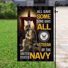 Load image into Gallery viewer, All Gave Some Some Gave All Veteran of The United States Navy Flag MLH1686Fv2