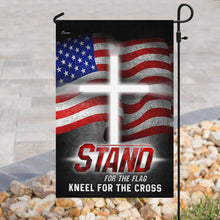 Load image into Gallery viewer, America. Stand For The Flag Kneel For The Cross Flag