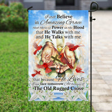 Load image into Gallery viewer, All Because Of The Old Rugged Cross Jesus Cardinal Flag