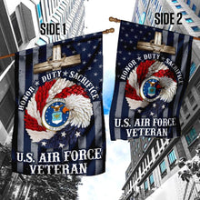 Load image into Gallery viewer, American Eagle Wreath With U.S Air Force Veteran Flag