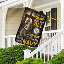 Load image into Gallery viewer, All Gave Some Some Gave All Veteran of The United States Navy Flag MLH1686Fv2