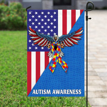 Load image into Gallery viewer, American Eagle Autism Awareness Flag
