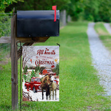 Load image into Gallery viewer, All Hearts Come Home For Christmas – Horse Flag