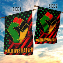 Load image into Gallery viewer, All Lives Matter African American Flag