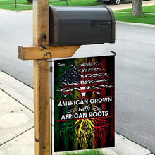 Load image into Gallery viewer, American Grown With African Roots Flag