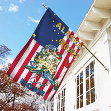 Load image into Gallery viewer, Alaska. Home Sweet Home Flag
