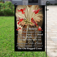 Load image into Gallery viewer, All Because Of The Old Rugged Cross Red Cardinal Flag
