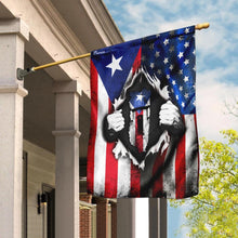Load image into Gallery viewer, America Home With Puerto Rican Blood Flag