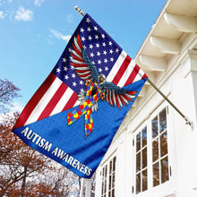 Load image into Gallery viewer, American Eagle Autism Awareness Flag