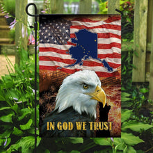 Load image into Gallery viewer, Alaska State Patriotic American Independence Day Flag