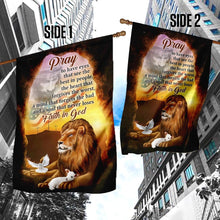 Load image into Gallery viewer, A Soul That Never Loses Faith In God The Lion & The Lamb Flag