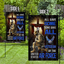 Load image into Gallery viewer, All Gave Some Some Gave All Veteran of The United States Air Force Flag MLH1686Fv1
