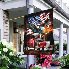 Load image into Gallery viewer, American Eagle Trucker Flag