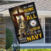 Load image into Gallery viewer, All Gave Some Some Gave All Veteran of The United States Navy Flag MLH1686Fv2
