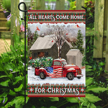 Load image into Gallery viewer, All Hearts Come Home For Christmas Flag