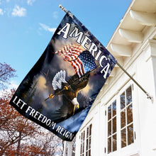Load image into Gallery viewer, America Let Freedom Reign Flag