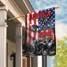 Load image into Gallery viewer, America, God Shed His Grace On Thee Flag