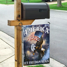 Load image into Gallery viewer, America Let Freedom Reign Flag