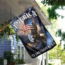 Load image into Gallery viewer, America Let Freedom Reign Flag