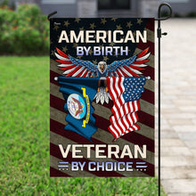 Load image into Gallery viewer, American By Birth U.S Navy Veteran By Choice Flag