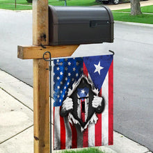 Load image into Gallery viewer, America Home With Puerto Rican Blood Flag