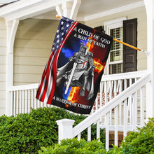 Load image into Gallery viewer, A Child Of God A Man Of Faith A Warrior Of Christ Flag