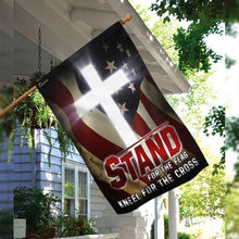 Load image into Gallery viewer, America. Stand For The Flag Kneel For The Cross Flag
