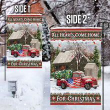 Load image into Gallery viewer, All Hearts Come Home For Christmas Flag