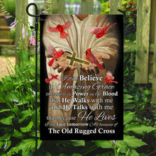 Load image into Gallery viewer, All Because Of The Old Rugged Cross Red Cardinal Flag
